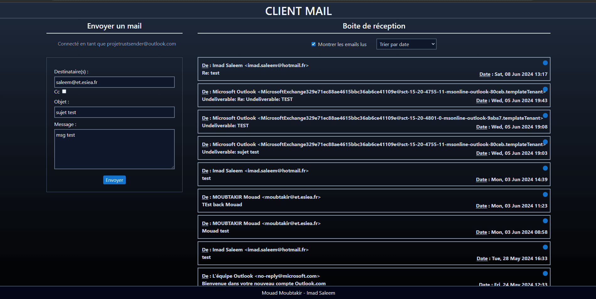 screenshot-mail-client